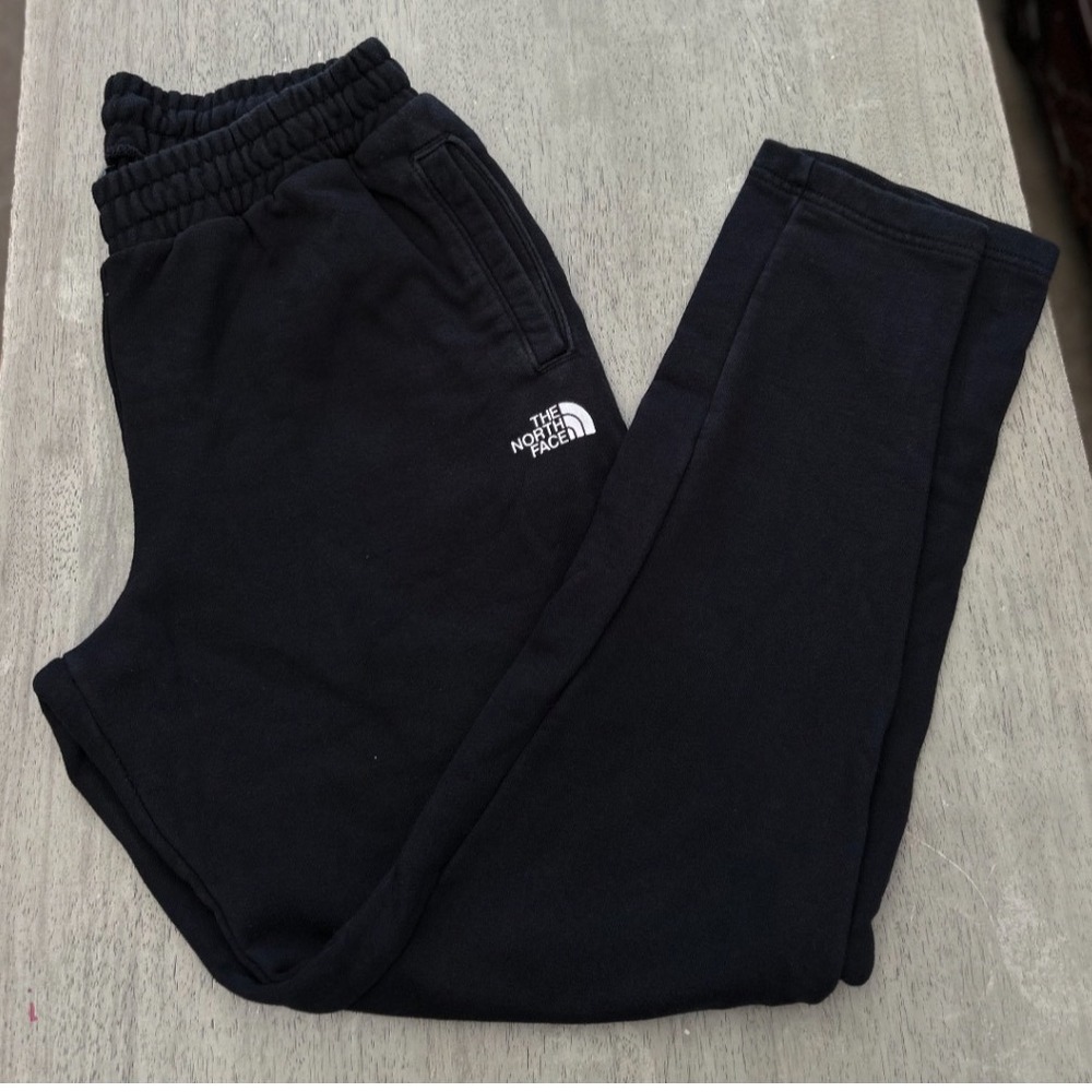 The North Face Womens Black Fleece Sweatpants Joggers Size Large Regular Fit